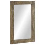 Badkamerspiegel 50x70 Massief Mango | OP = OP | Outlet Deal!, Spiegelkast, Nieuw, Minder dan 25 cm, Minder dan 100 cm