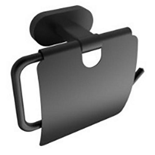 Toiletrolhouder BWS Hakoda Met Klep Mat Zwart, Doe-het-zelf en Verbouw, Sanitair, Bad, Nieuw, Ophalen of Verzenden