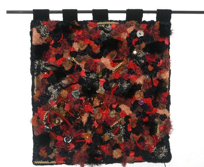 Catherine Helie - Textiel - 73 cm - 66 cm - Textile 4, Antiek en Kunst, Kunst | Designobjecten