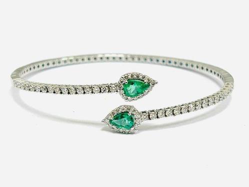 Tennis armband - 18 karaat Witgoud - 3.60ct. tw. Diamant, Sieraden, Tassen en Uiterlijk, Antieke sieraden