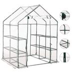 vidaXL Tuinkas met 8 schappen 143x143x195 cm, Verzenden, Nieuw