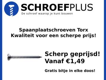 Spaanplaat schroeven – Torx - Scherp Geprijsd! beschikbaar voor biedingen
