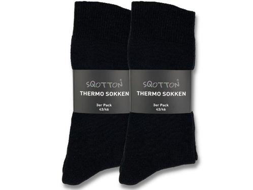 6 paar Thermosokken - SQOTTON - Zwart, Kleding | Heren, Sokken en Kousen, Verzenden