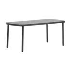 *WOONWINKEL* Kave Home Joncols Aluminium Design Tuintafel Gr, Tuin en Terras, Tuinsets en Loungesets, Verzenden, Nieuw