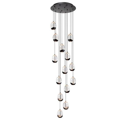High light | Hanglamp | Helder | Clear Egg | 14 lichts, Huis en Inrichting, Lampen | Hanglampen, 75 cm of meer, Nieuw, Glas, Ophalen of Verzenden