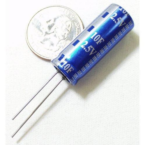 Supercondensator - 10F/2,5V, Hobby en Vrije tijd, Elektronica-componenten, Verzenden