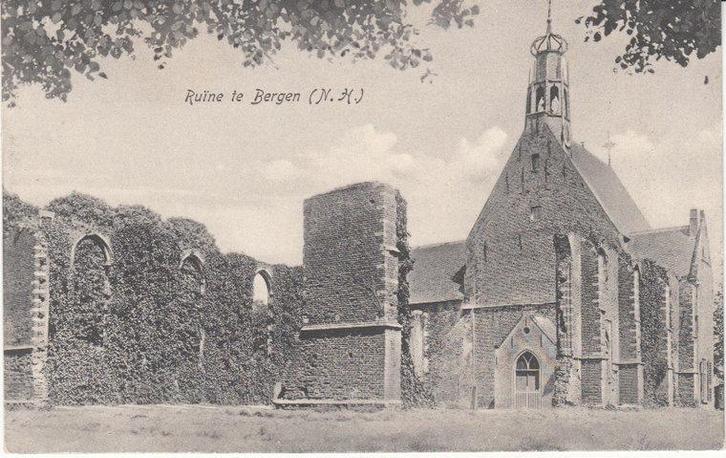 BERGEN - Ruïne te Bergen, Verzamelen, Ansichtkaarten | Nederland, Verzenden
