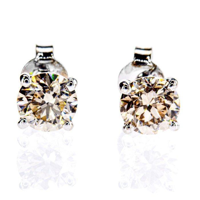 Zonder minimumprijs - Oorbellen - 14 karaat Witgoud -, Sieraden, Tassen en Uiterlijk, Oorbellen