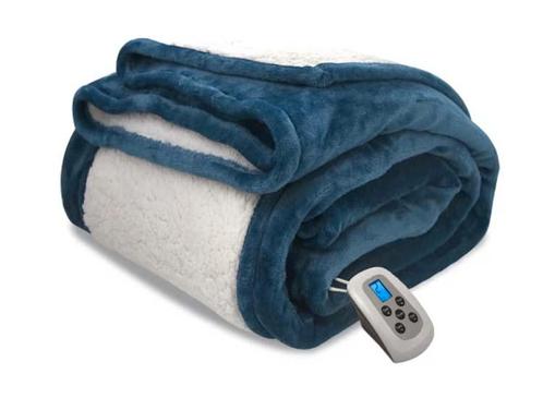 Swiss Nights Sherpa Fleece – Elektrische Warmte Deken – 150, Huis en Inrichting, Woonaccessoires | Plaids en Woondekens, Nieuw