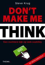 Dont make me think! 9789058714398 Steve Krug, Boeken, Verzenden, Zo goed als nieuw, Steve Krug