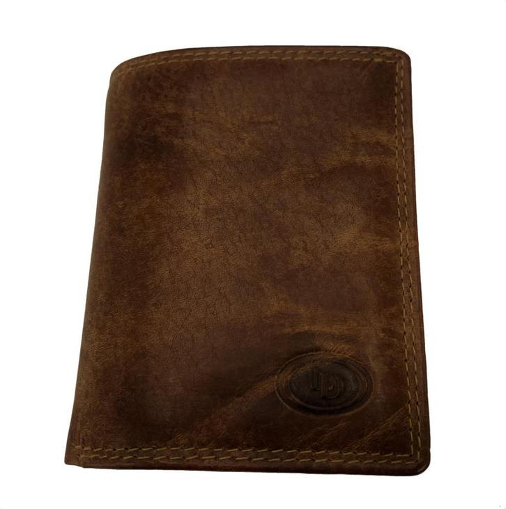 LD vintage leren portemonnee met Figuretta Cardprotector, Sieraden, Tassen en Uiterlijk, Portemonnees, Nieuw, Verzenden