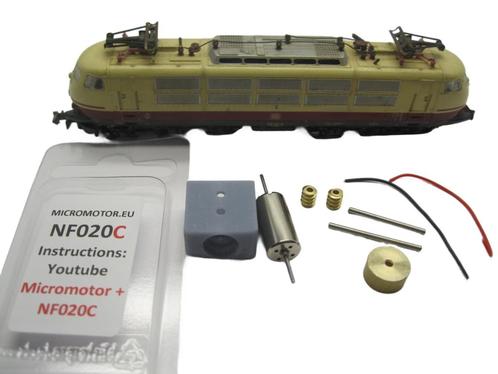 micromotor nf020C N ombouwset voor Fleischmann DB BR 103, Hobby en Vrije tijd, Modeltreinen | N-Spoor, Gelijkstroom, Overige typen