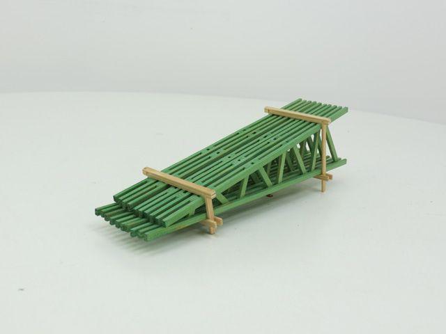 DUHA GREEN WOODEN PLANKS (Laadgoed, Scenery, grootspoor), Hobby en Vrije tijd, Modelbouw | Figuren en Diorama's, Nieuw, Ophalen of Verzenden
