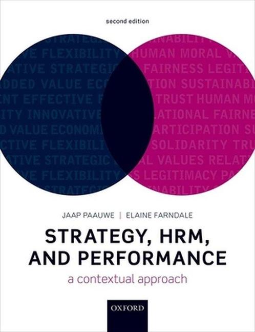 Strategy, HRM, and Performance, 9780198808602, Boeken, Studieboeken en Cursussen, Zo goed als nieuw, Verzenden