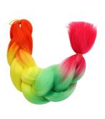 Jumbo Braids Hairextentions Color 60cm Regenboog Oranje G..., Verzenden, Nieuw