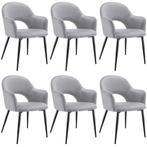 Eetkamerstoel Sachel, fluweellook, gestoffeerd, 120 kg - lic, Huis en Inrichting, Stoelen, Verzenden, Nieuw