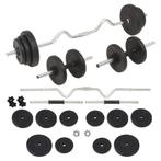 vidaXL Halterset 30 kg, Sport en Fitness, Fitnessmaterialen, Verzenden, Nieuw