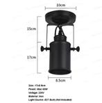 Vintage Wandlamp – Zwarte Industriële E27 met Houten Accent, Huis en Inrichting, Lampen | Spots, Verzenden, Nieuw