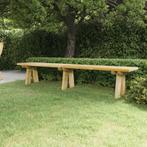 vidaXL Tuinbank 220 cm geïmpregneerd massief grenenhout, Tuin en Terras, Tuinbanken, Verzenden, Nieuw