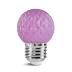 LED golfbal kogellamp - 1W E27 Roze Dimbaar, Nieuw, Verzenden