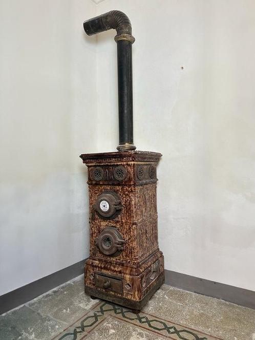 Kachel - Keramiek - VERWARMER POZZOLI ERBA, Antiek en Kunst, Antiek | Wandborden en Tegels