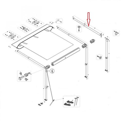 Fiamma CaravanStore XL 360-550 spanarm, Caravans en Kamperen, Tenten, Nieuw