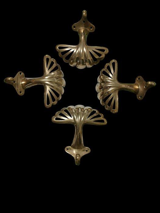 Set kapstokhaken (4) - Ottone - Schelpdecoratie, Antiek en Kunst, Curiosa en Brocante