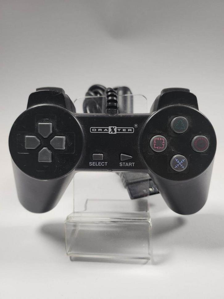 Draxter Zwarte Controller Playstation 1, Spelcomputers en Games, Spelcomputers | Sony PlayStation Consoles | Accessoires, Ophalen of Verzenden
