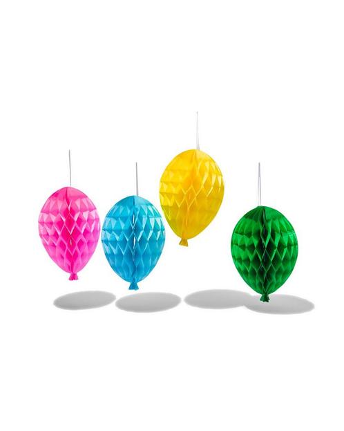 HEMA Honeycombs ballon - 4 stuks, Hobby en Vrije tijd, Feestartikelen, Nieuw, Verzenden