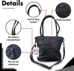 THL Design Dames Handtas  Schoudertas  Shopper Zwart, Verzenden, Nieuw, Zwart, Shopper