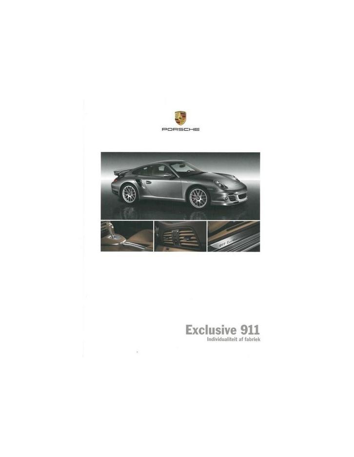 2010 PORSCHE 911 EXCLUSIVE HARDCOVER BROCHURE NEDERLANDS, Boeken, Auto's | Folders en Tijdschriften, Porsche