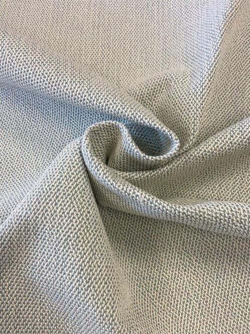 Alto pregio, wit crème doordesemd textiel op een lichtblauwe, Antiek en Kunst, Antiek | Kleden en Textiel