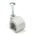 Kabelclip | Q-link | 8 - 10 mm (20 stuks, Rond, Grijs), Doe-het-zelf en Verbouw, Elektra en Kabels, Verzenden, Nieuw
