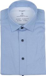 Olymp Luxor Overhemd 24/Seven Print Blauw maat 41 Heren, Verzenden, Nieuw, Blauw, OLYMP