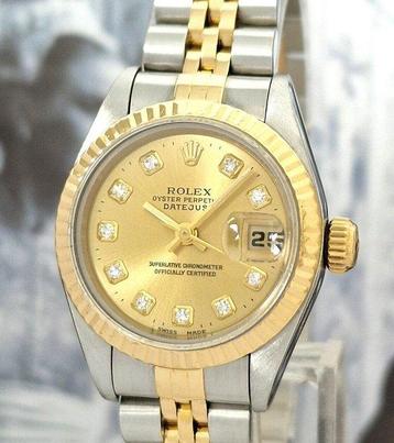 Rolex - Oyster Perpetual Datejust Diamonds - Zonder beschikbaar voor biedingen