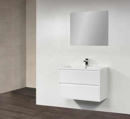 Badkamermeubelset New Future Small 80cm Hoogglans Wit, Doe-het-zelf en Verbouw, Sanitair, Bad, Nieuw, Ophalen of Verzenden