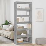 vidaXL Boekenkast met plank Grijs sonoma 80 x 30 x 198 cm, Huis en Inrichting, Kasten | Boekenkasten, Verzenden, Nieuw, 50 tot 100 cm