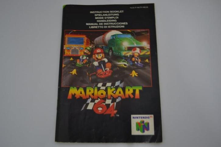Mario Kart 64 (N64 NEU6 MANUAL), Spelcomputers en Games, Spelcomputers | Overige Accessoires, Zo goed als nieuw, Verzenden