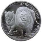 Congo / Kongo Lion 1 oz 2016, Postzegels en Munten, Verzenden, Overige landen, Losse munt, Zilver