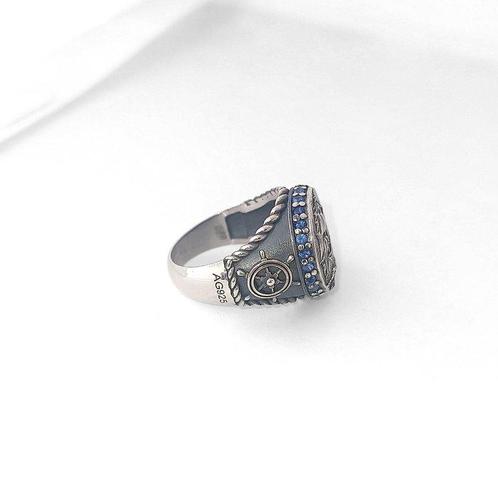 Zonder Minimumprijs - Ring Zilver Diamant (Natuurlijk, Sieraden, Tassen en Uiterlijk, Ringen