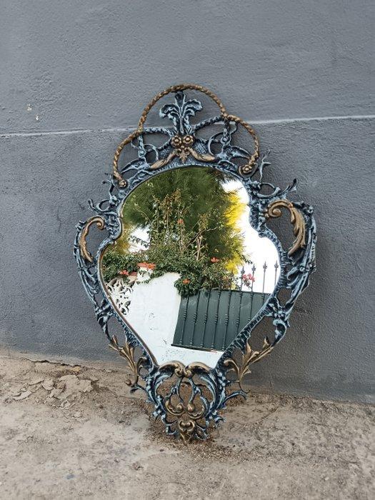 Spiegel - Brons - Rococo-stijl spiegel, Antiek en Kunst, Curiosa en Brocante