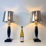 Tafellamp - Aluminium - Twee Empire stijl tafellampen