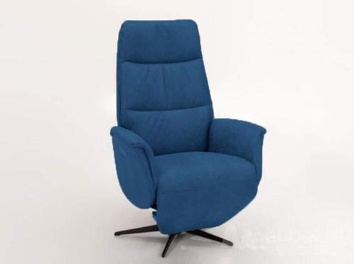 Relaxfauteuil Heino - relaxfauteuils - Blauw, Huis en Inrichting, Stoelen, Blauw, Nieuw, Leer