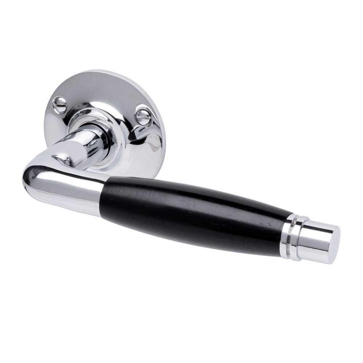 Deurklink - Deco nikkel, rond rozet geveerd - deurbeslag..., Doe-het-zelf en Verbouw, Hang- en Sluitwerk, Klink of Kruk, Nieuw