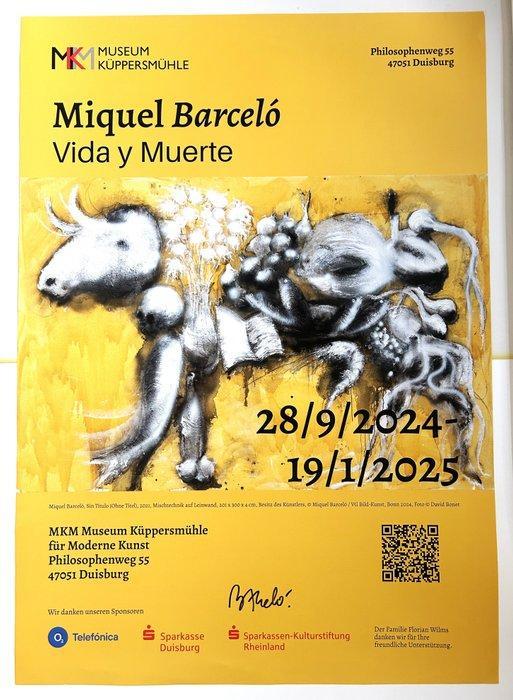 Miquel Barceló - exhibition poster, originally signed. -, Antiek en Kunst, Kunst | Tekeningen en Foto's