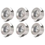 Voordeelpak LED Veranda Spot Verlichting 6 Pack - Mony -, Metaal of Aluminium, Nieuw, Ophalen of Verzenden, Led
