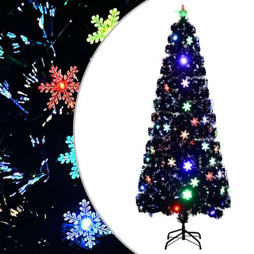 vidaXL Kerstboom met LED-sneeuwvlokken 240 cm glasvezel, Diversen, Kerst, Nieuw, Verzenden