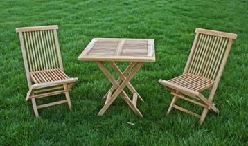 A-Kwaliteit AB Grade Teakhout Teak Klaptafel Bistroset 70x70 beschikbaar voor biedingen