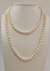 7.5x8mm Akoya Pearls - 14 karaat Goud - Halsketting