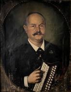 European School (XIX) - Portrait of a Musician with